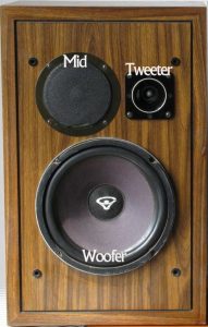 Amplificazione e uscita audio. Cassa passiva cerwin vega a tre vie, alti medi bassi