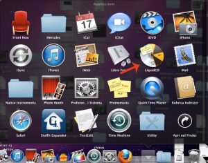 Clicca su LiquidCD dal dock applicazioni