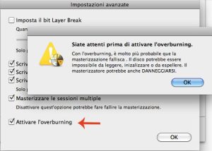 Il contenuto deve sforare di poco per attivare l'overbuning
