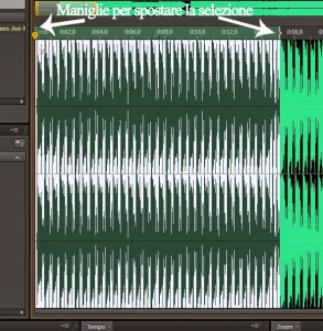 tagliare una canzone per il telefonino con audition
