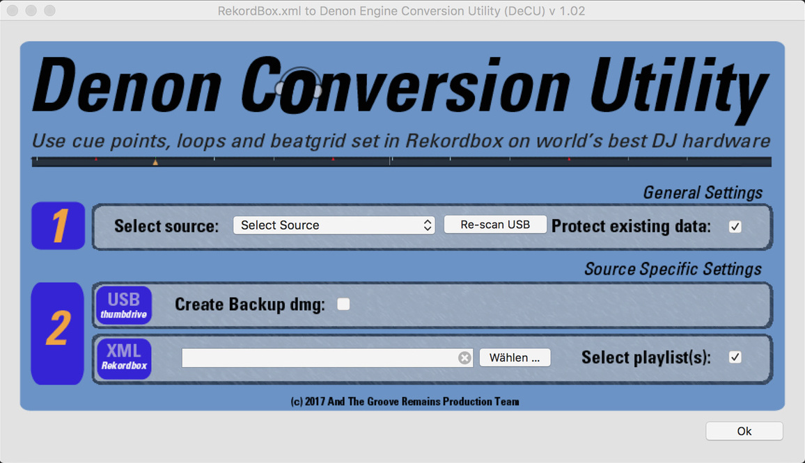 Denon Conversion Utility