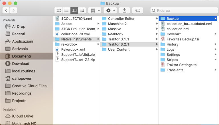 traktor importare mappatura
