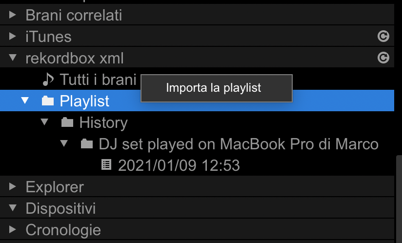 Import Playlist rekordbox