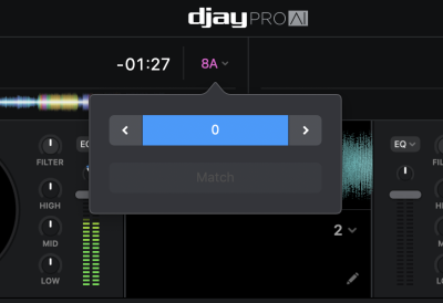 mixaggio armonico algoriddim key chiavi