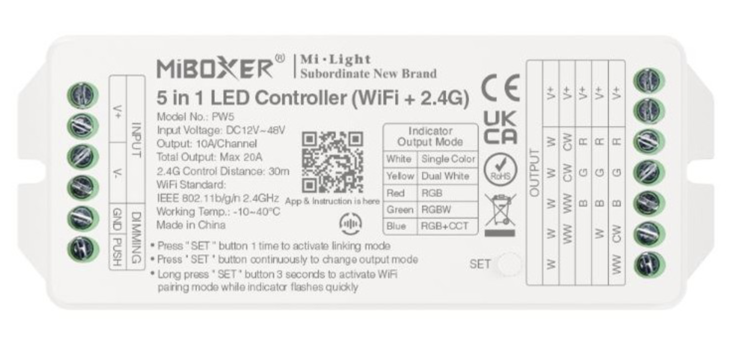 collegare una striscia led wifi