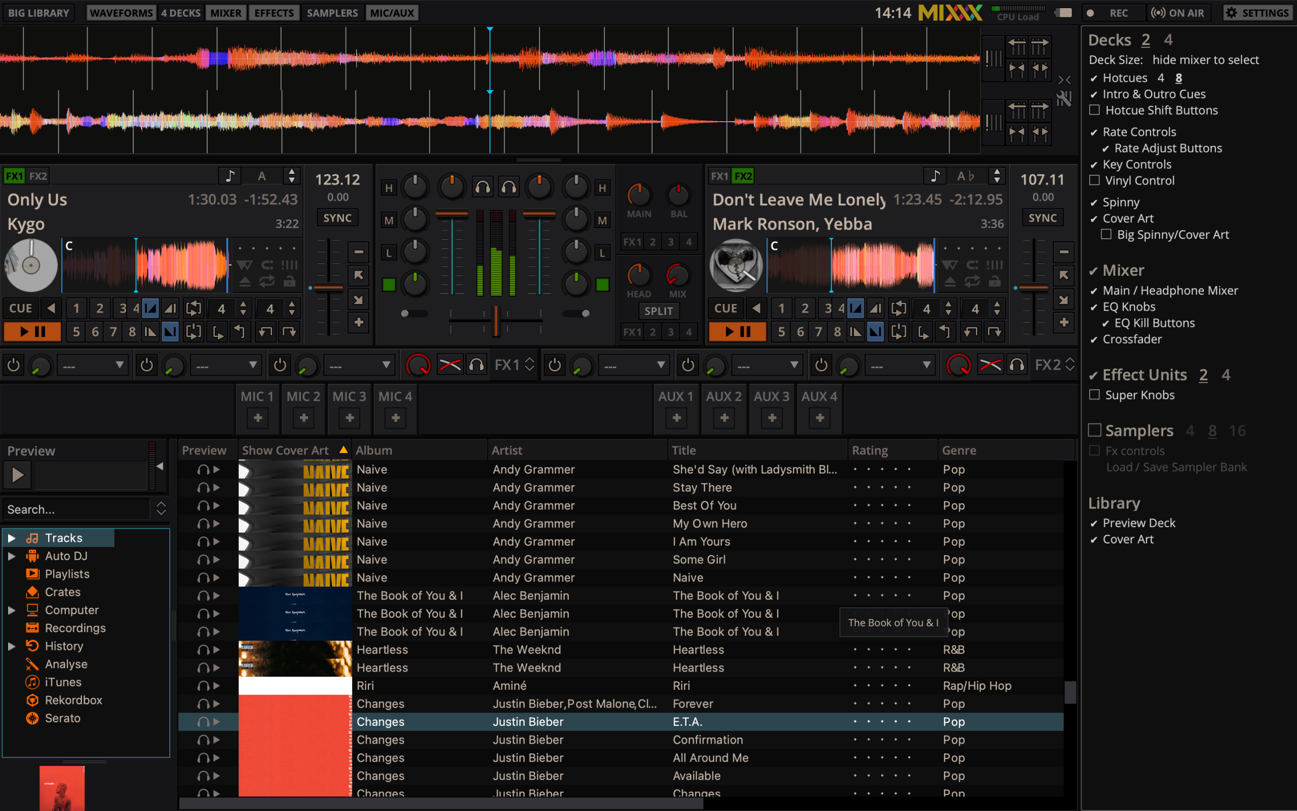 mixxx-interface