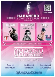 Dj Jad, Oyadi, Lety - Habanero Summer Beach